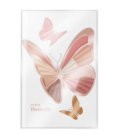 PUPA BUTTERFLY TROUSSE MAKE UP 001 DELICATE ROSE