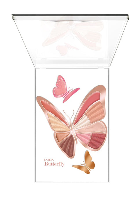 PUPA BUTTERFLY TROUSSE MAKE UP 001 DELICATE ROSE