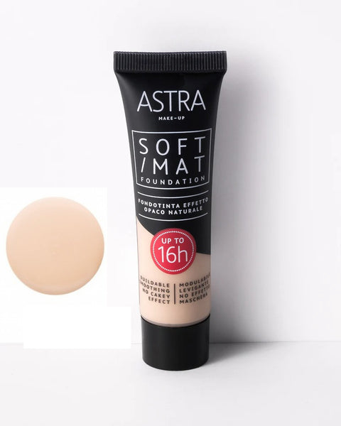 ASTRA SOFT MAT FOUNDATION - Fondotinta Effetto Opaco Naturale 01