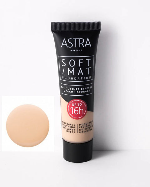 ASTRA SOFT MAT FOUNDATION - Fondotinta Effetto Opaco Naturale 02