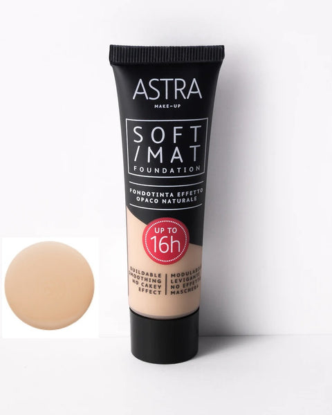 ASTRA SOFT MAT FOUNDATION - Fondotinta Effetto Opaco Naturale 03