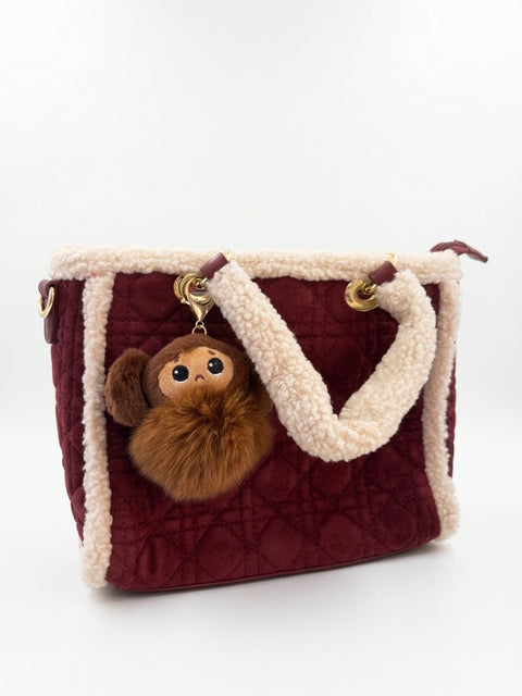 BORSA TEDDY CON CHARM + TRACOLLA