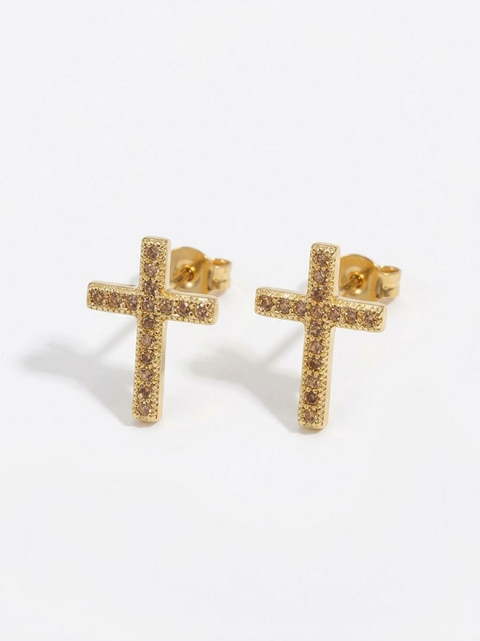 ORECCHINI CROCETTA CON MINI STRASS