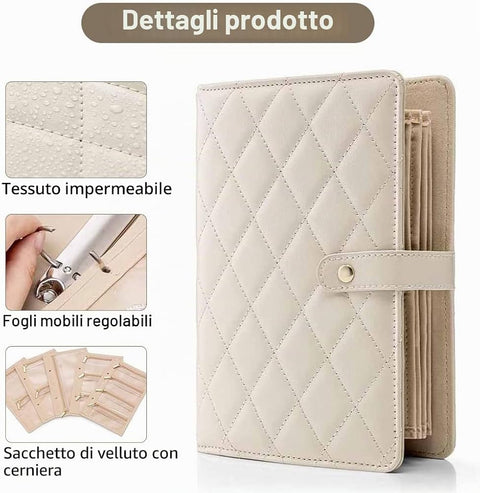 PORTA GIOIE DA VIAGGIO MODELLO LIBRO
