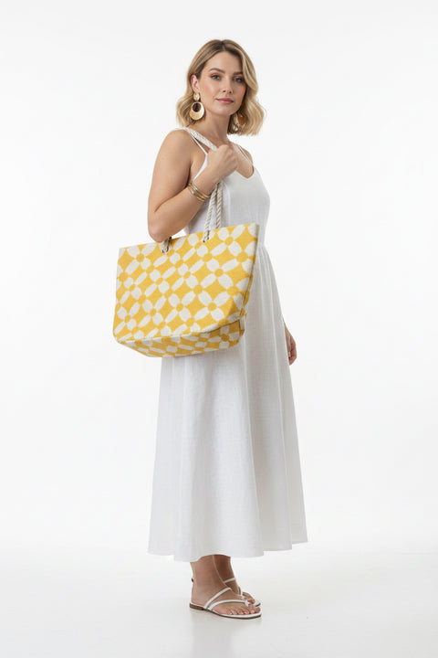Borsa mare fiore ( gialla )