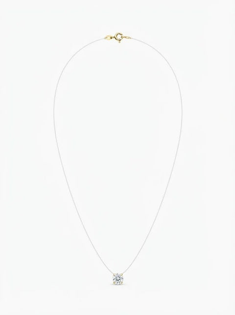 COLLANA PUNTO LUCE CON FILO TRASPARENTE