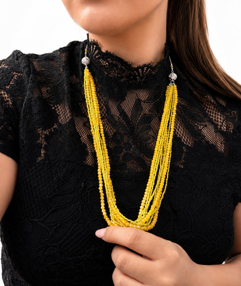 Collana Modello Calamita multiuso Strass (gialla)