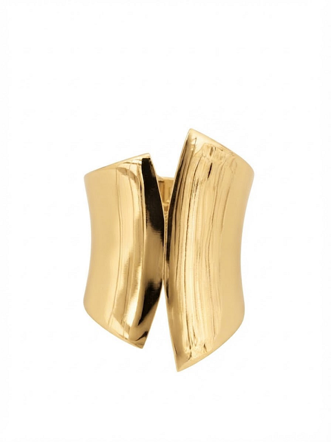 BRACCIALE RIGIDO ALTO A FASCIA ASIMMETRICA