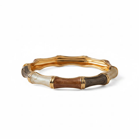 Bracciale rigido colori terra