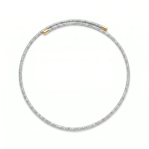 Bracciale magnetico argento