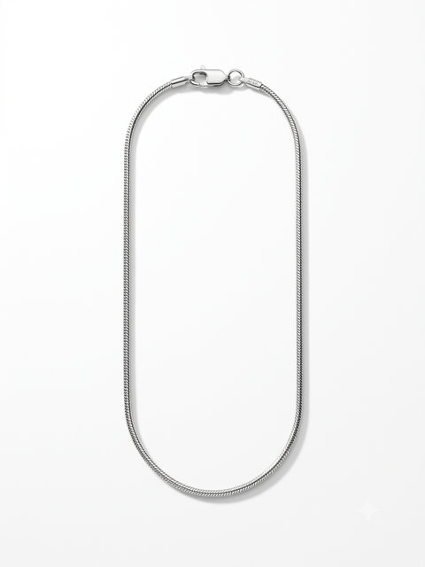 Collana filo metallo silver