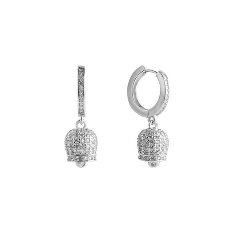 Orecchini CAMPANELLA silver in acciaio