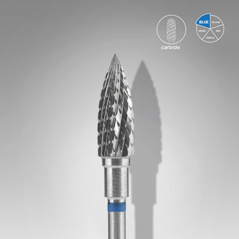 STALEKS EXPERT punta fresa a fiamma blu, diametro 5 mm, parte lavorativa 13,5 mm