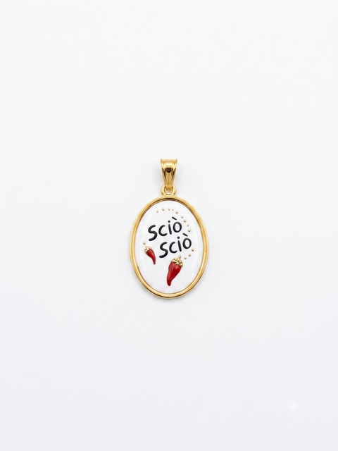Charm “sciò sciò” in acciaio