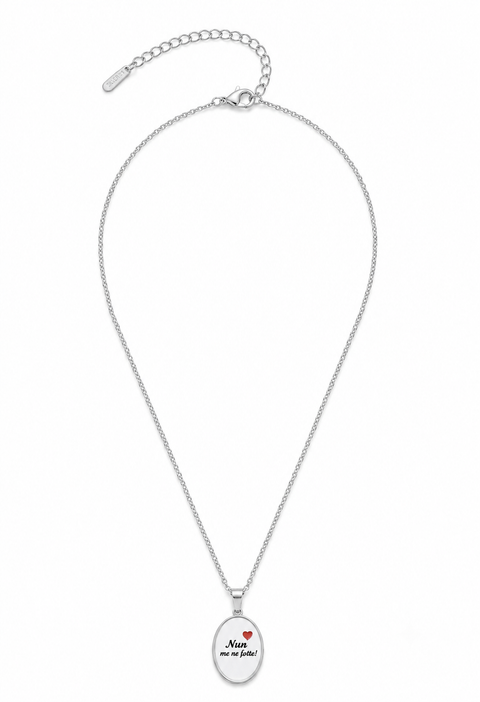 CHARM NUN ME NE FOTTE+ COLLANA OMAGGIO SILVER