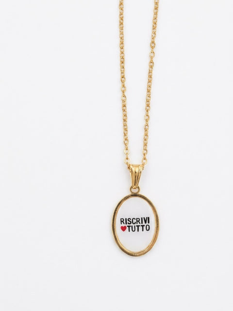 CHARM RISCRIVI TUTTO +COLLANA OMAGGIO GOLD