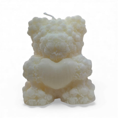 Candela profumata teddy cuore