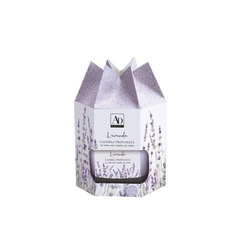 Candela in vasetto vetro profumata lavanda 45gr