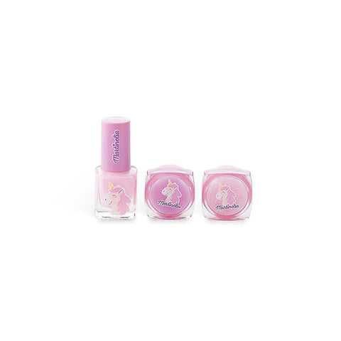 MARTINELIA LITTLE UNCORN KIT NAILS+LIP GLOSS 3 PCS