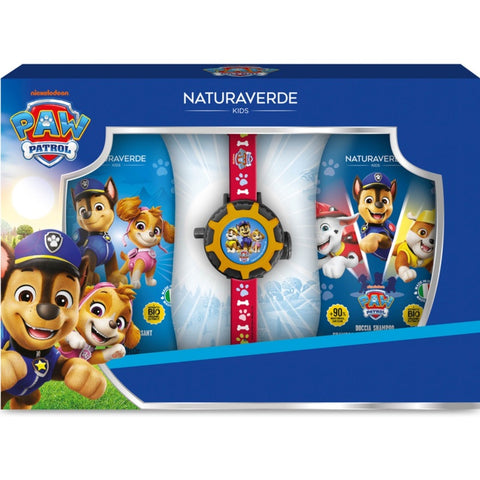 NATURAVERDE PAW PATROL CONFEZIONE CON OROLOGIO 3PZ