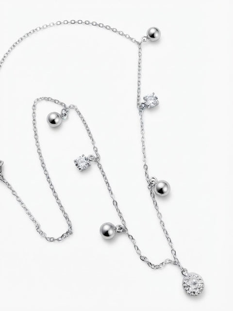 COLLANA PUNTO LUCE PENDENTI in acciaio