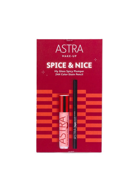 COFANETTO ASTRA SPICY & NICE - Duo Gloss Volumizzante + Matita Occhi