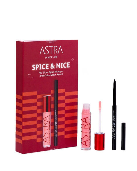 COFANETTO ASTRA SPICY & NICE - Duo Gloss Volumizzante + Matita Occhi