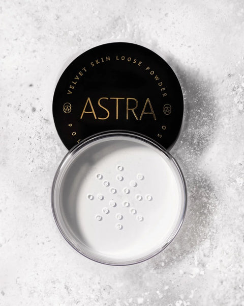 ASTRA VELVET SKIN LOOSE POWDER RICE - Polvere di Riso Trasparente Base Trucco