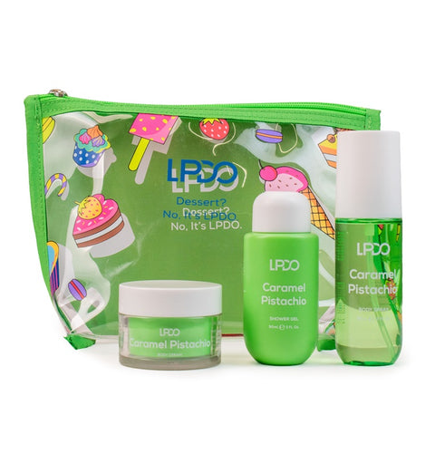 LPDO Summer kit CARAMEL PISTACHIO 3 pcs+pochette