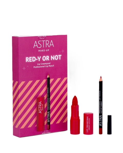 COFANETTO ASTRA RED-Y OR NOT - Duo Rossetto + Matita Labbra
