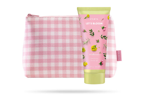 PUPA LET'S BLOOM WILDFLOWERS CONFECT 2 PCS -gel doccia 200ml + pochette