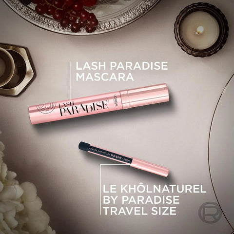 L'Oréal Paris Cofanetto Regalo con Pochette + Lash Paradise Mascara Nero + Mini-Matita Occhi Nera