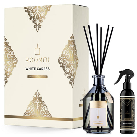 ROOMOI WHITE CARESS CONFEZIONE DIFFUSORE AMBIENTE + SPRAY