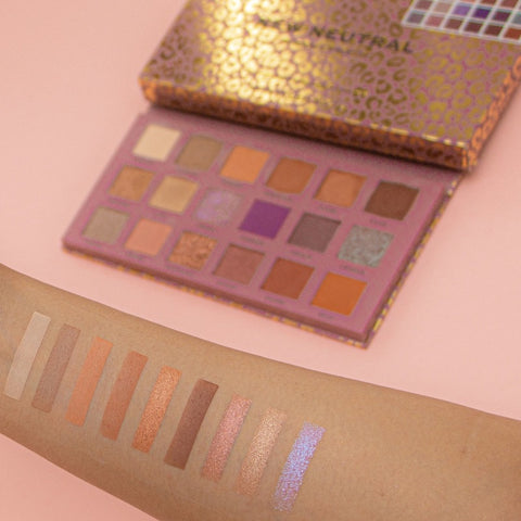 REVOLUTION PRO NEW NEUTRAL ROMANCE EYESHADOW PALETTE 18 COLORS