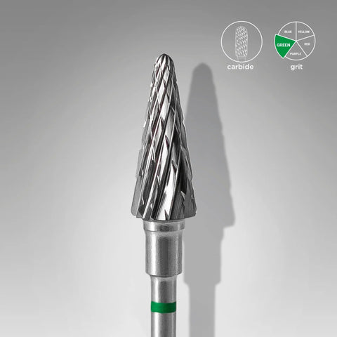 STALEKS EXPERT
Fresa in metallo duro "cono" verde, diametro 6 mm, parte lavorativa 14 mm