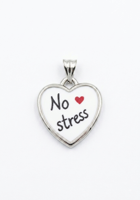 CHARM NO STRESS MODELLO CUORE SILVER