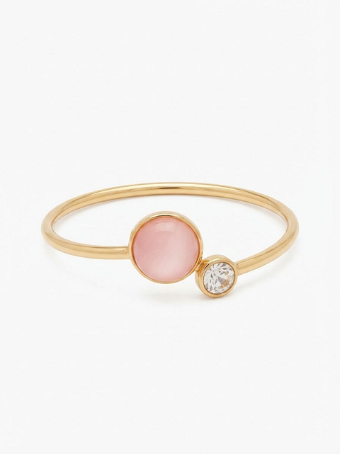 BRACCIALE RIGIDO CON PIETRA E PUNTO LUCE