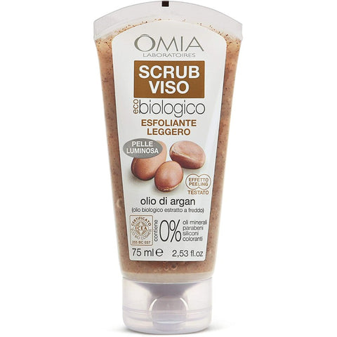 SCRUB VISO BIOLOGICO OMIA ALL'OLIO D'ARGAN 75ML