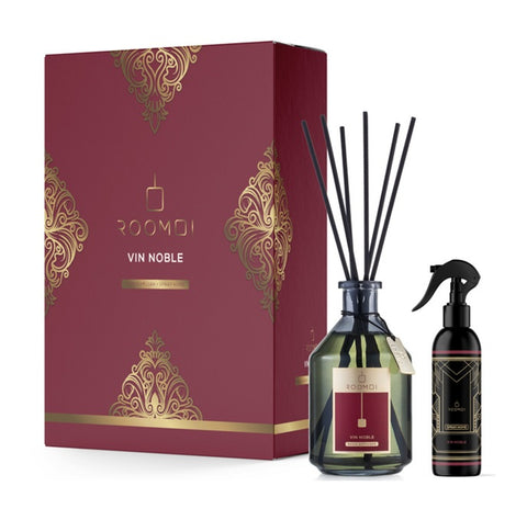 ROOMOI VIN NOBLE CONFEZIONE DIFFUSORE AMBIENTE + SPRAY
